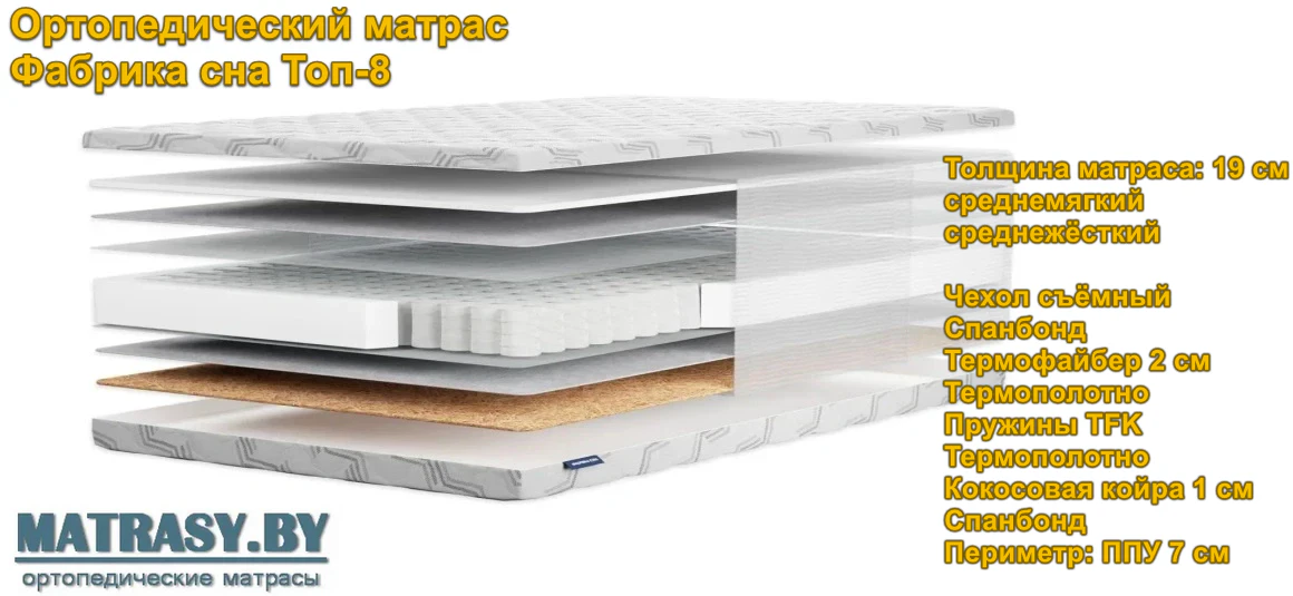Матрас Топ 8 купить в Минске недорого