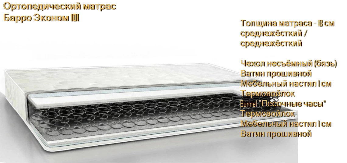 Матрас Барро Эконом 101 купить в Минске недорого
