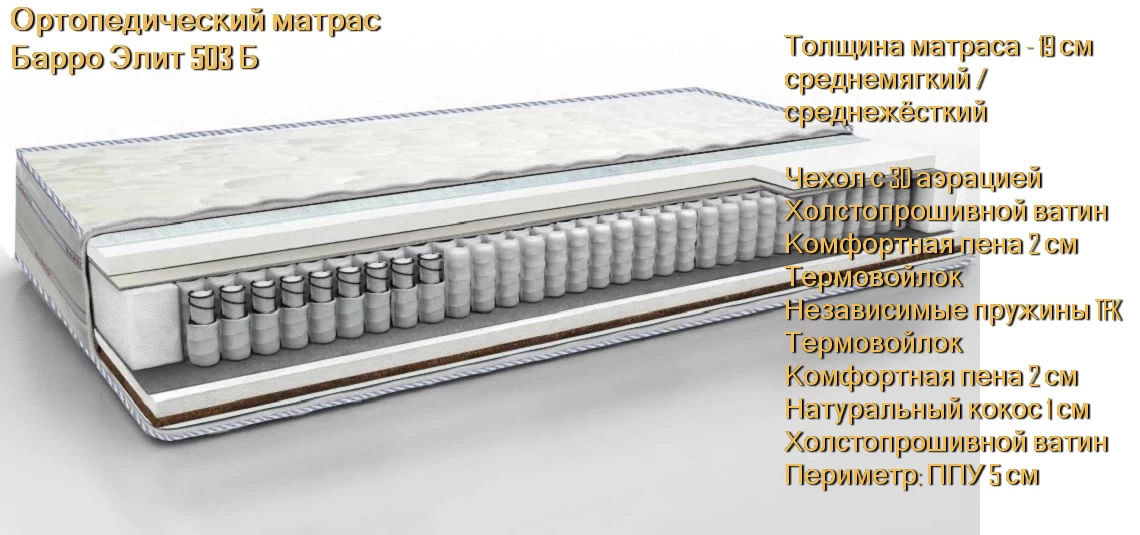 Матрас Барро Элит 503Б купить в Минске недорого