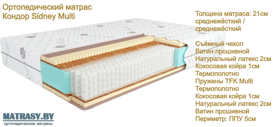 Матрас Кондор Sidney Multi купить в Минске недорого